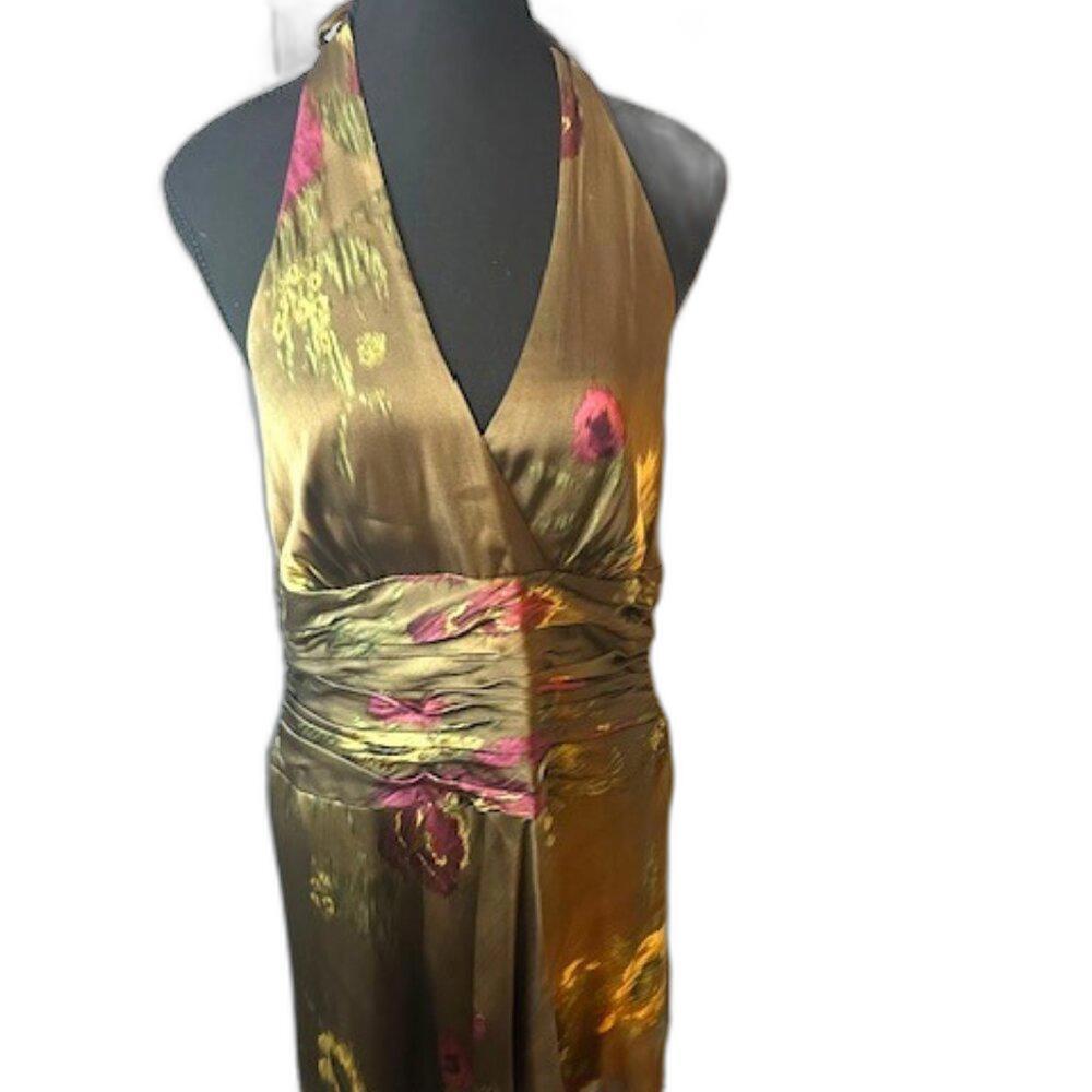 Jones of New York Silk Halter Dress, Size 14, EUC